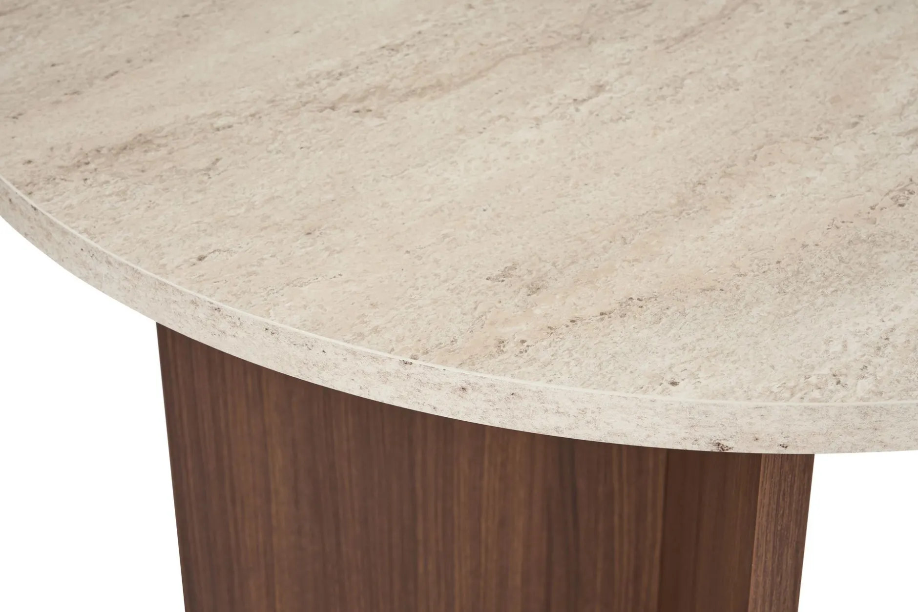 Esstisch Sablin - 100% MELAMINE - Travertin - 75 x 90 x 180 cm