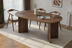 Esstisch Sablin - 100% MELAMINE - Walnuss - 75 x 90 x 180 cm