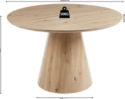 Esstisch Tigo | Ø120 x 75 cm | Old Oak Design