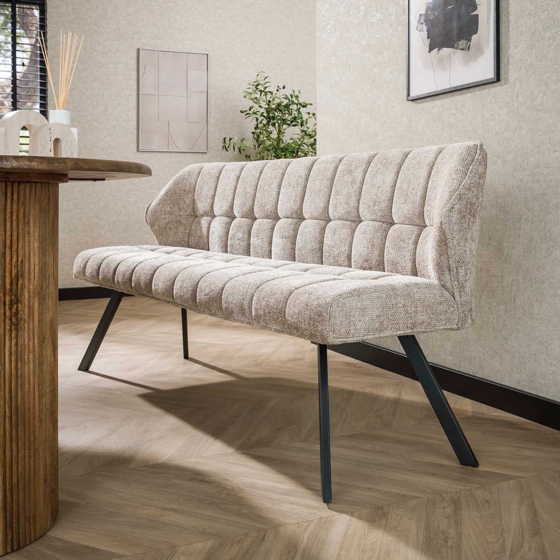 Esszimmerbank Aster - 180x58x81cm - sand