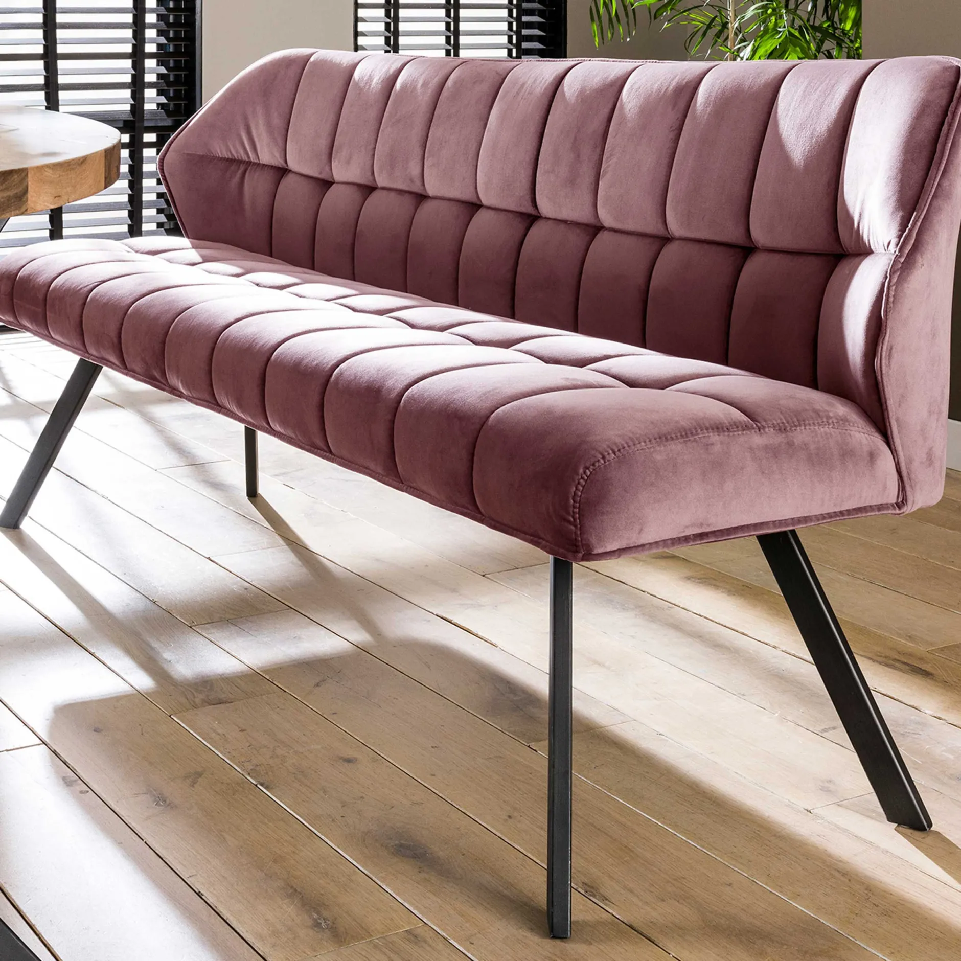 Esszimmerbank Baena | 180 x 59 x 84 | Rosa