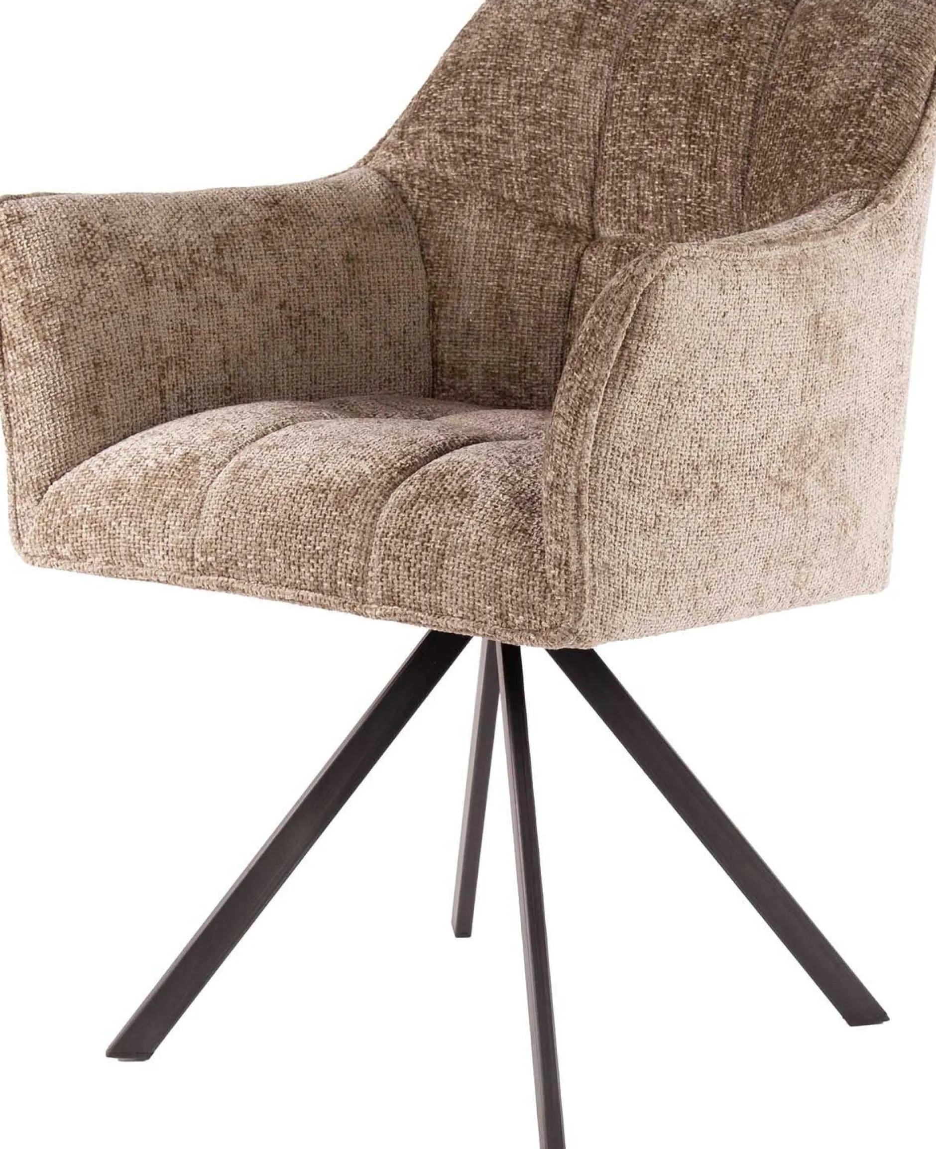Esszimmer-Drehstuhl Aster - 63x60x81cm - champagner