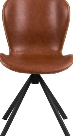 Esszimmer-Drehstuhl Tilda Kunstleder - braun/schwarz