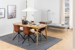 Esszimmer-Drehstuhl Tilda Kunstleder - braun/schwarz