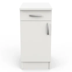 Esszimmergarnitur Nova - Hängeschrank, Seitenschrank, Küchenschrank, Wandschrank & Säulenschrank - Weiß/MDF