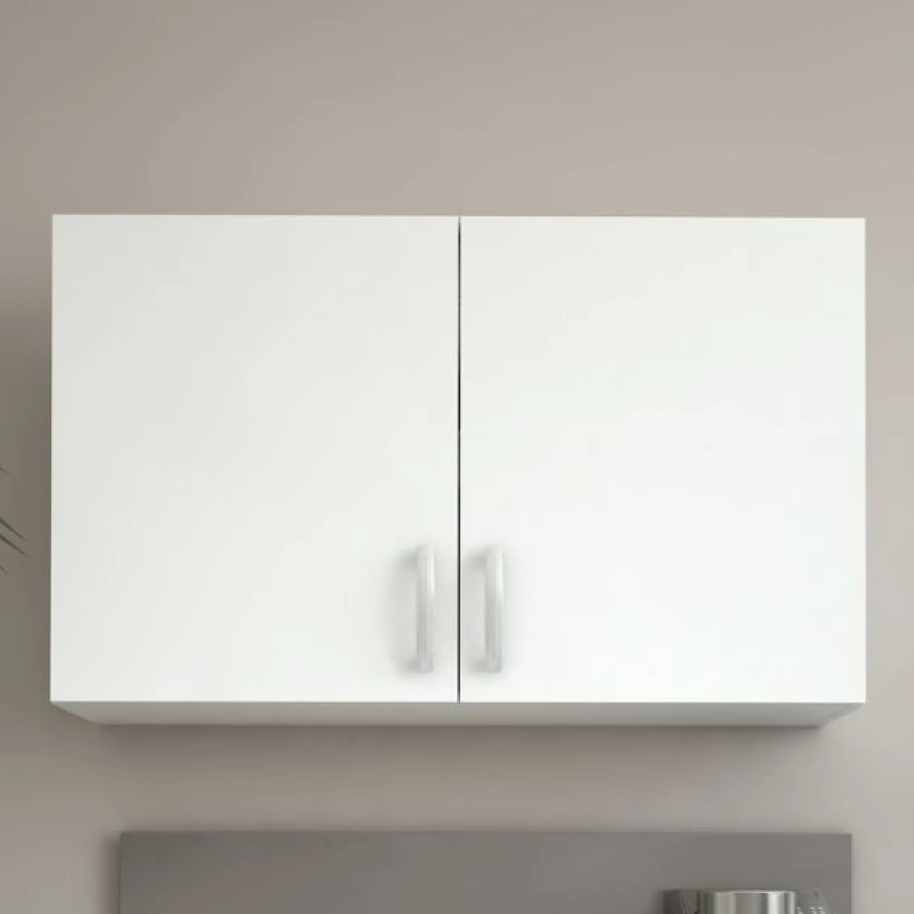 Esszimmergarnitur Nova - Küchenschrank & Oberschrank - Weiß/MDF