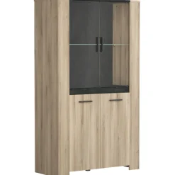 Esszimmer Shane-Kronberg Eiche/Sidewalk schwarz