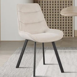 Esszimmerstuhl Amalia | 53 x 61 x 87 cm | Sandfarbenes Design