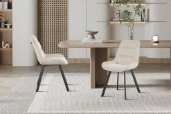 Esszimmerstuhl Amalia | 53 x 61 x 87 cm | Sandfarbenes Design