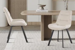 Esszimmerstuhl Amalia | 53 x 61 x 87 cm | Sandfarbenes Design