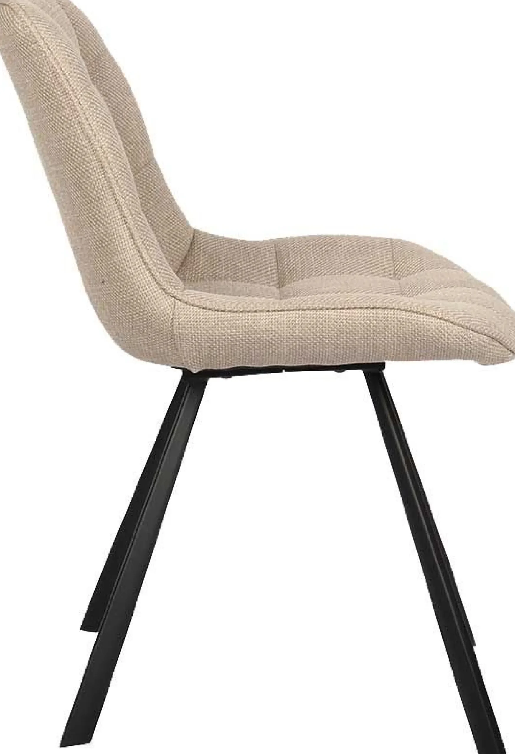 Esszimmerstuhl Ariba mit Metallbeinen - beige