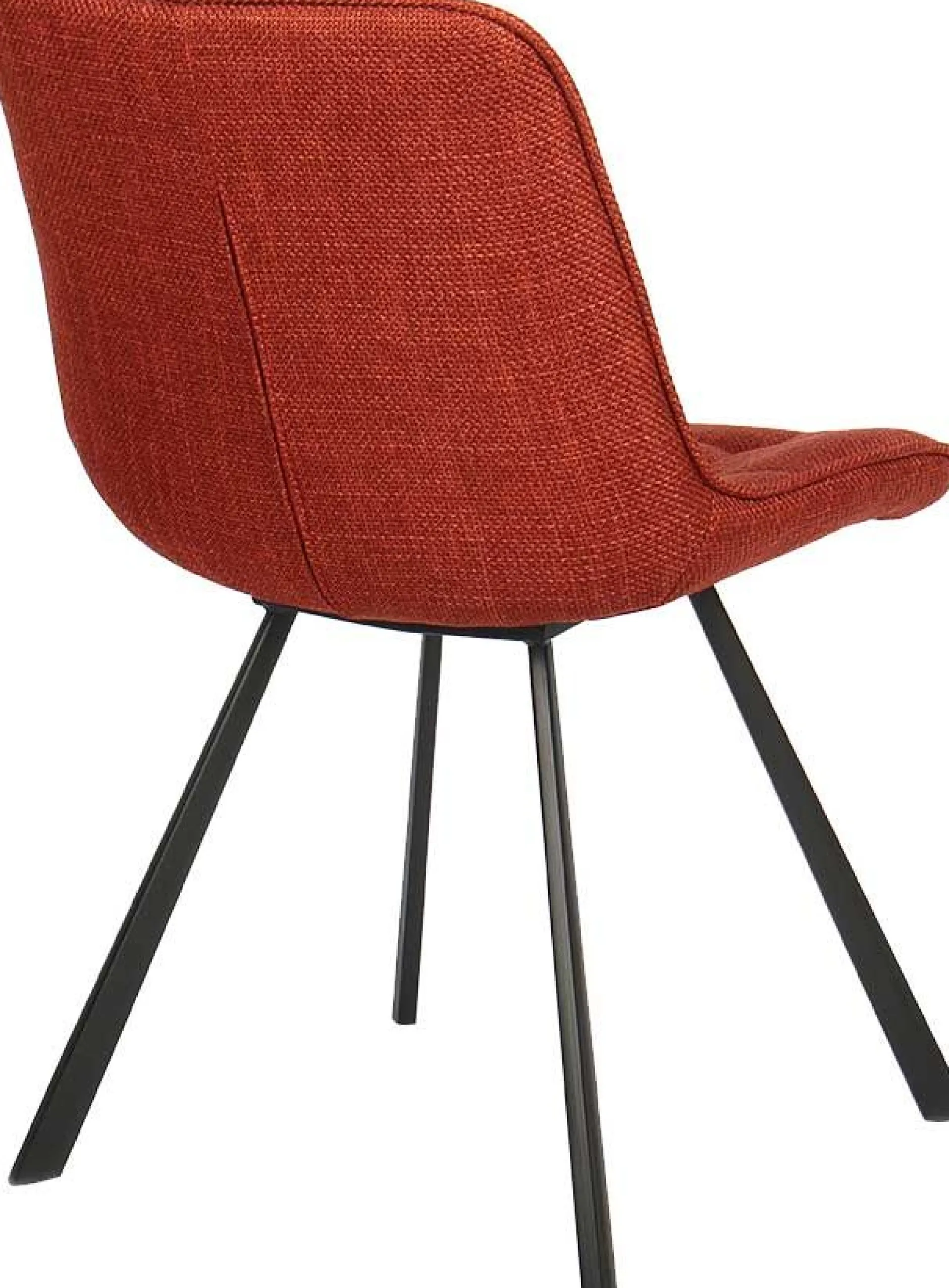 Esszimmerstuhl Ariba mit Metallbeinen - rot