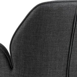 Esszimmerstuhl Aubin mit Armlehne - Drehbar - anthrazit/schwarz