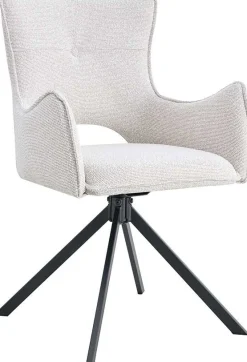 Esszimmerstuhl Billy - 58x60x88cm - drehbar - ecru