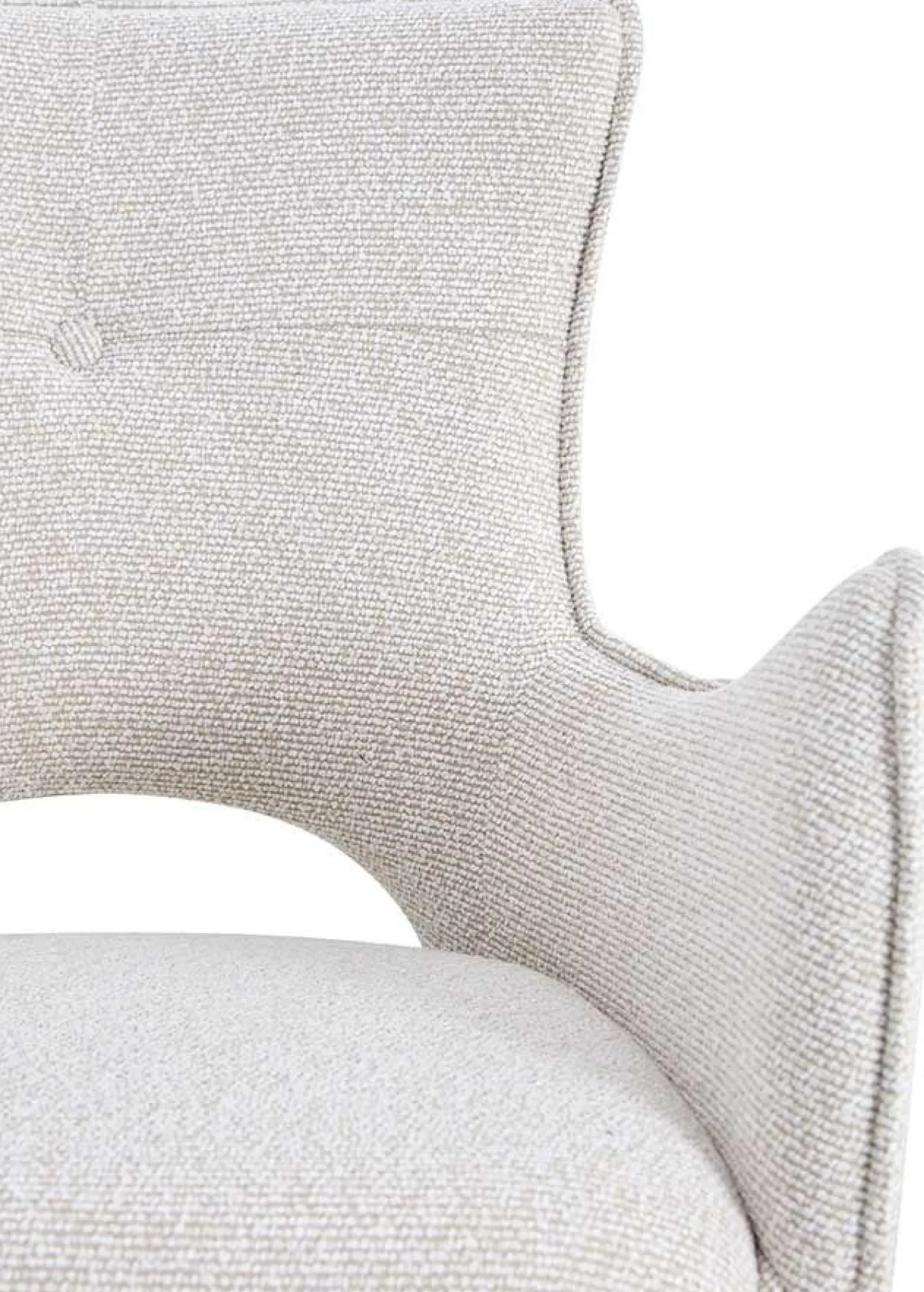 Esszimmerstuhl Billy - 58x60x88cm - drehbar - ecru