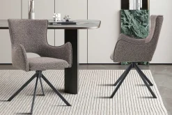 Esszimmerstuhl Billy - 58x60x88cm - drehbar - sand