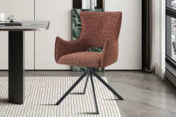 Esszimmerstuhl Billy - 58x60x88cm - drehbar - rot