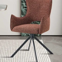 Esszimmerstuhl Billy - 58x60x88cm - drehbar - rot