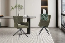 Esszimmerstuhl Billy - 58x60x88cm - drehbar - grün