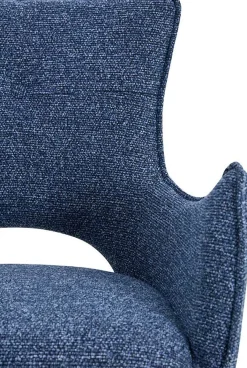 Esszimmerstuhl Billy - 58x60x88cm - drehbar - blau