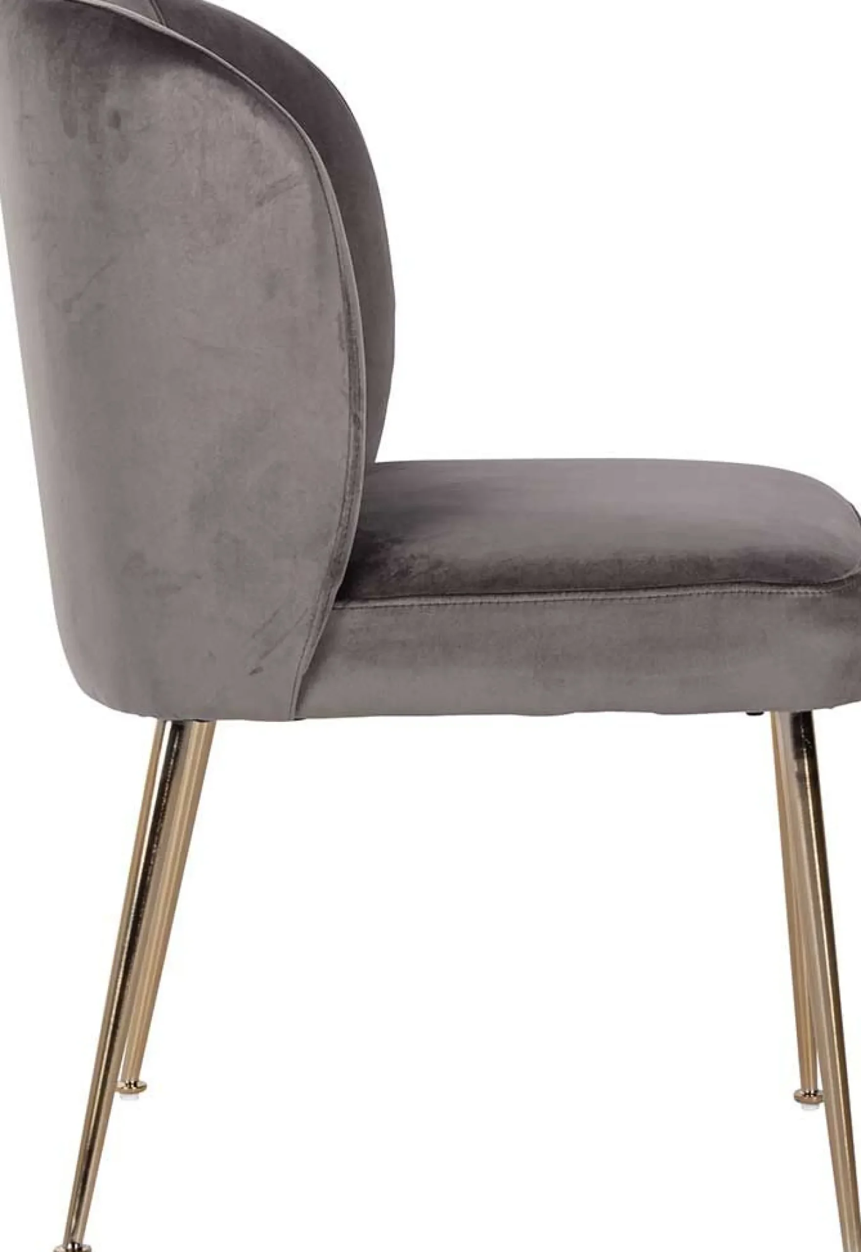 Esszimmerstuhl Cannon velvet - grau/gold