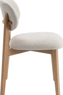 Esszimmerstuhl Carmen - 48x59x83,5cm - Eiche massiv/beige Stoff