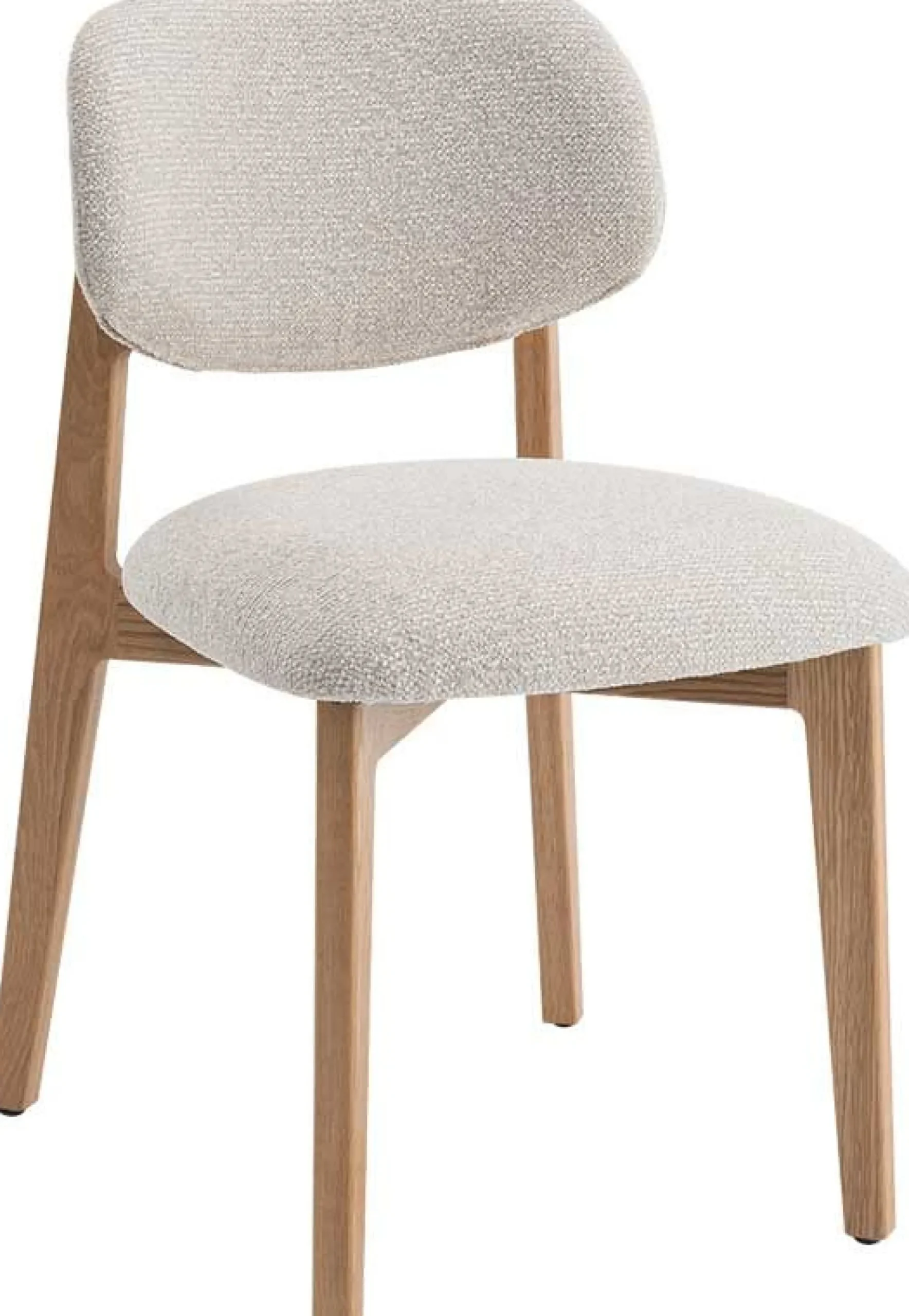 Esszimmerstuhl Carmen - 48x59x83,5cm - Eiche massiv/beige Stoff