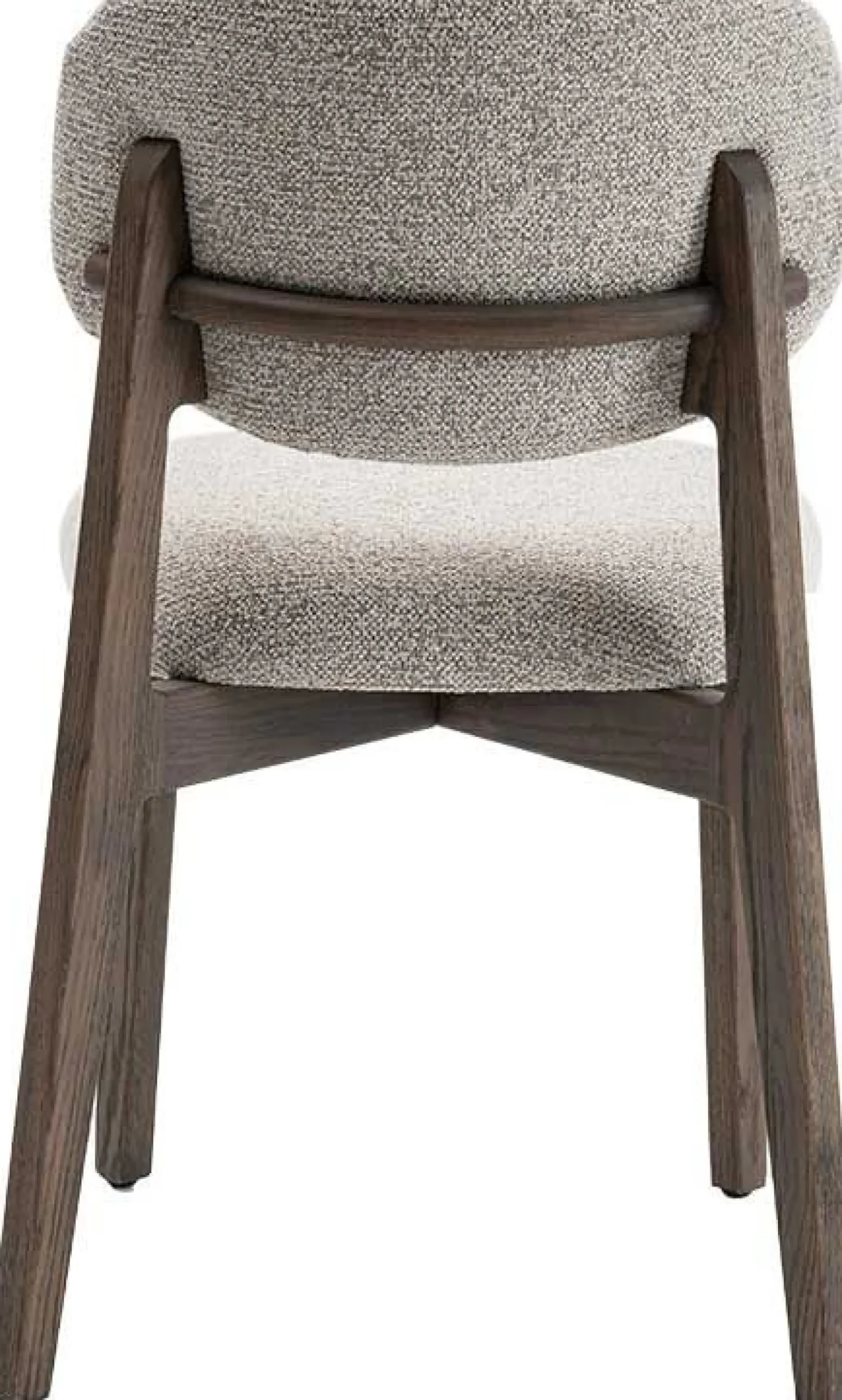 Esszimmerstuhl Carmen - 48x59x83,5cm - Räuchereiche/beiger Stoff