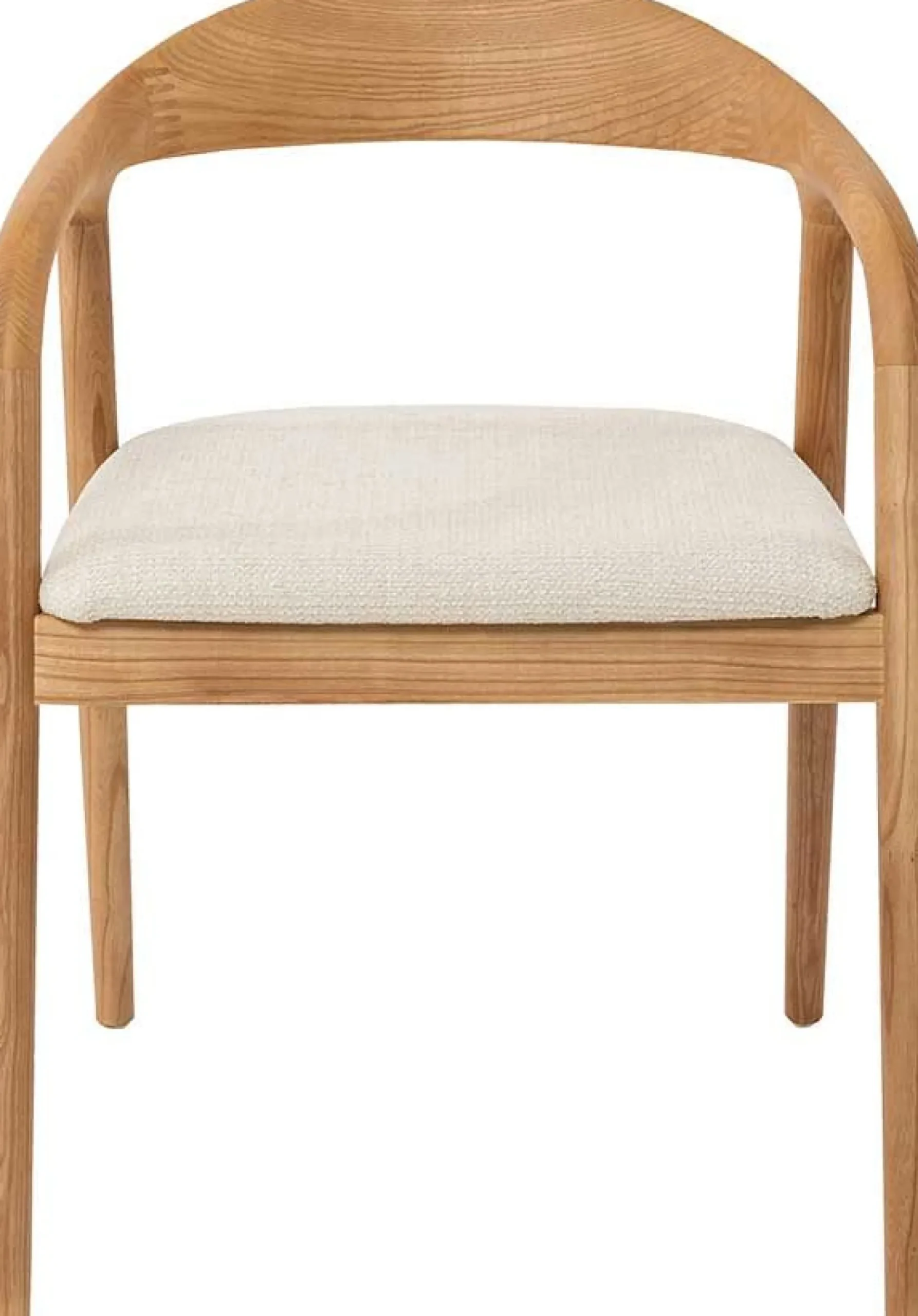 Esszimmerstuhl Claire - 57x66x74cm - beige Stoff/Essenholz