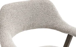 Esszimmerstuhl Coralie - 64x59.5x83cm - Eiche rauch/beige Stoff