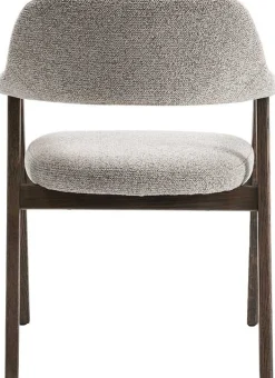 Esszimmerstuhl Coralie - 64x59.5x83cm - Eiche rauch/beige Stoff