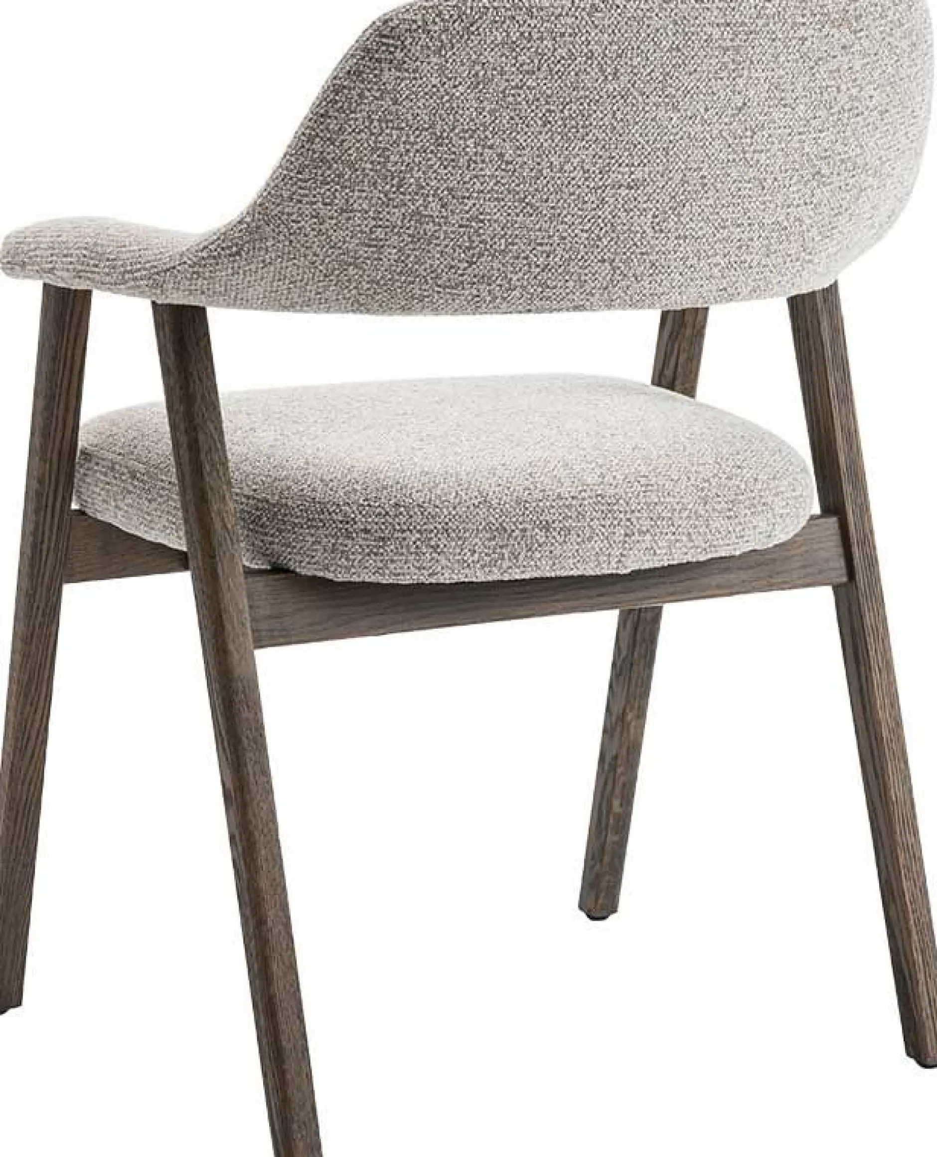 Esszimmerstuhl Coralie - 64x59.5x83cm - Eiche rauch/beige Stoff