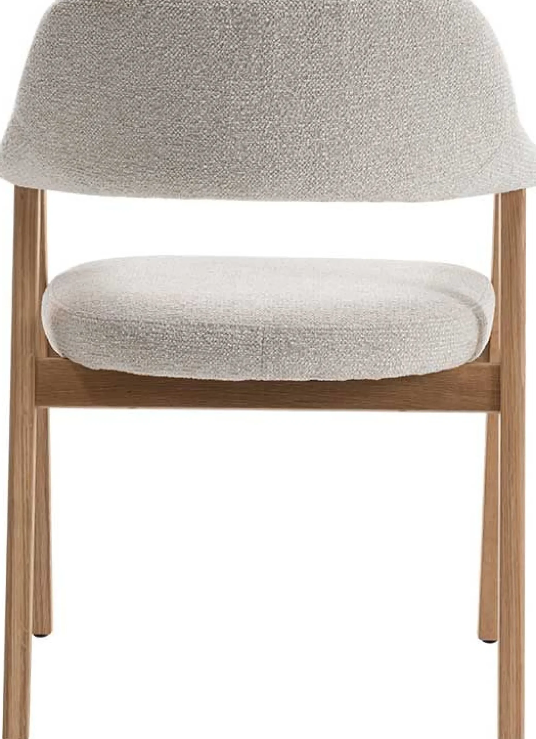 Esszimmerstuhl Coralie - 64x59.5x83cm - Eiche massiv/beige Stoff