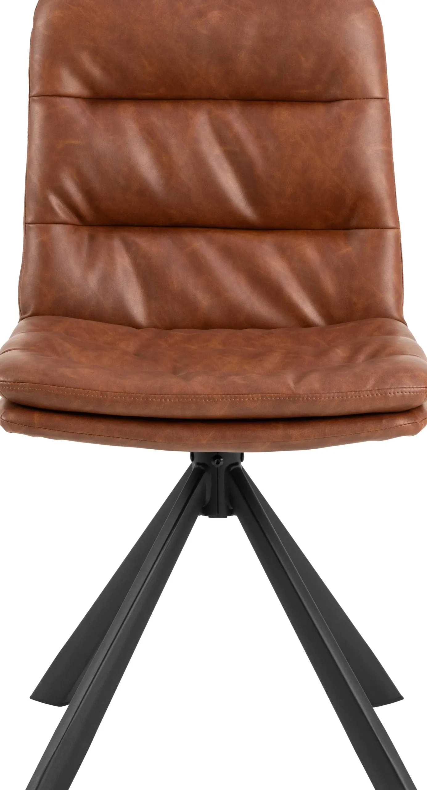 Esszimmerstuhl Dean - 47x57x85cm - Kunstleder - cognac