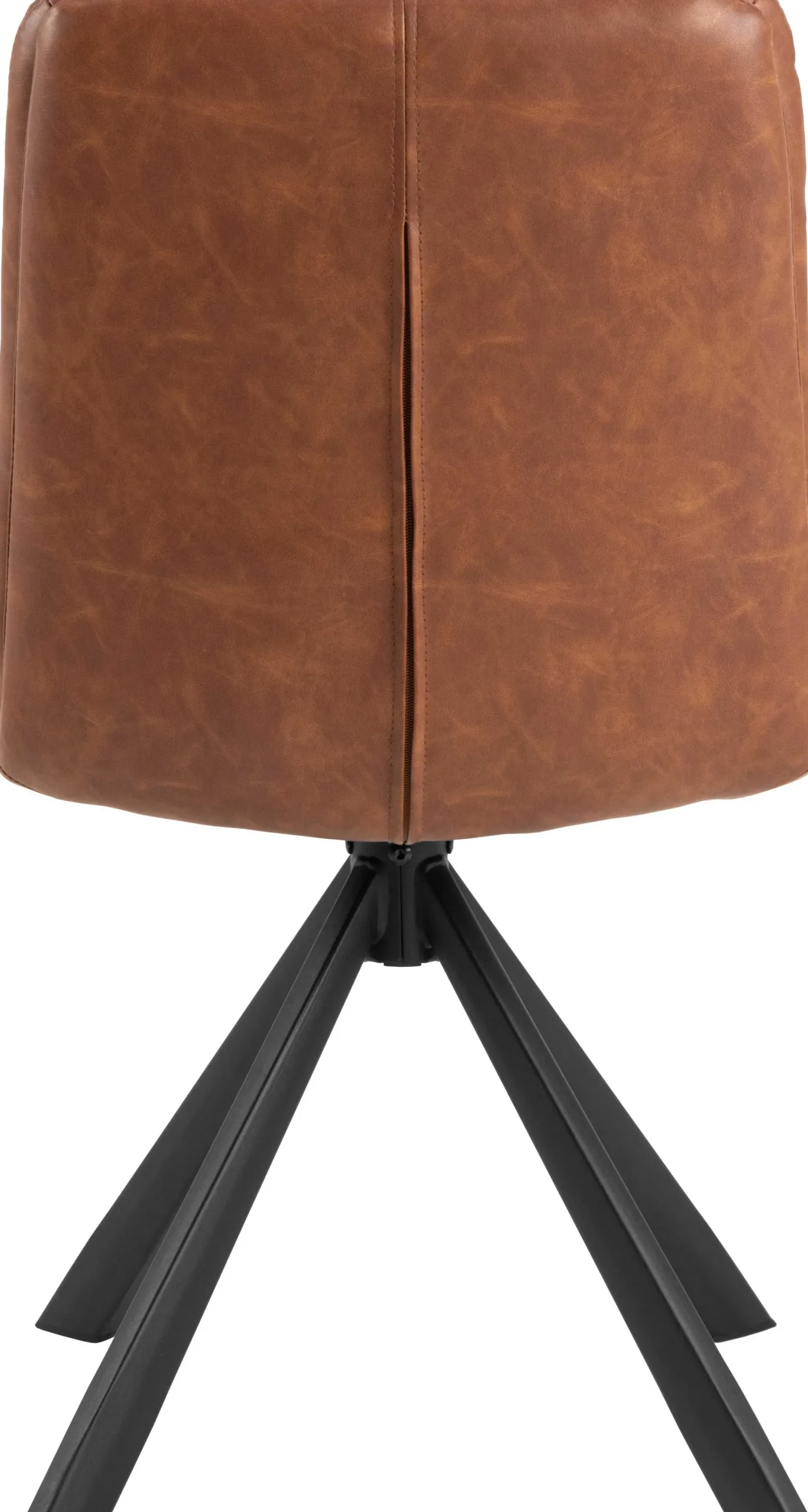 Esszimmerstuhl Dean - 47x57x85cm - Kunstleder - cognac