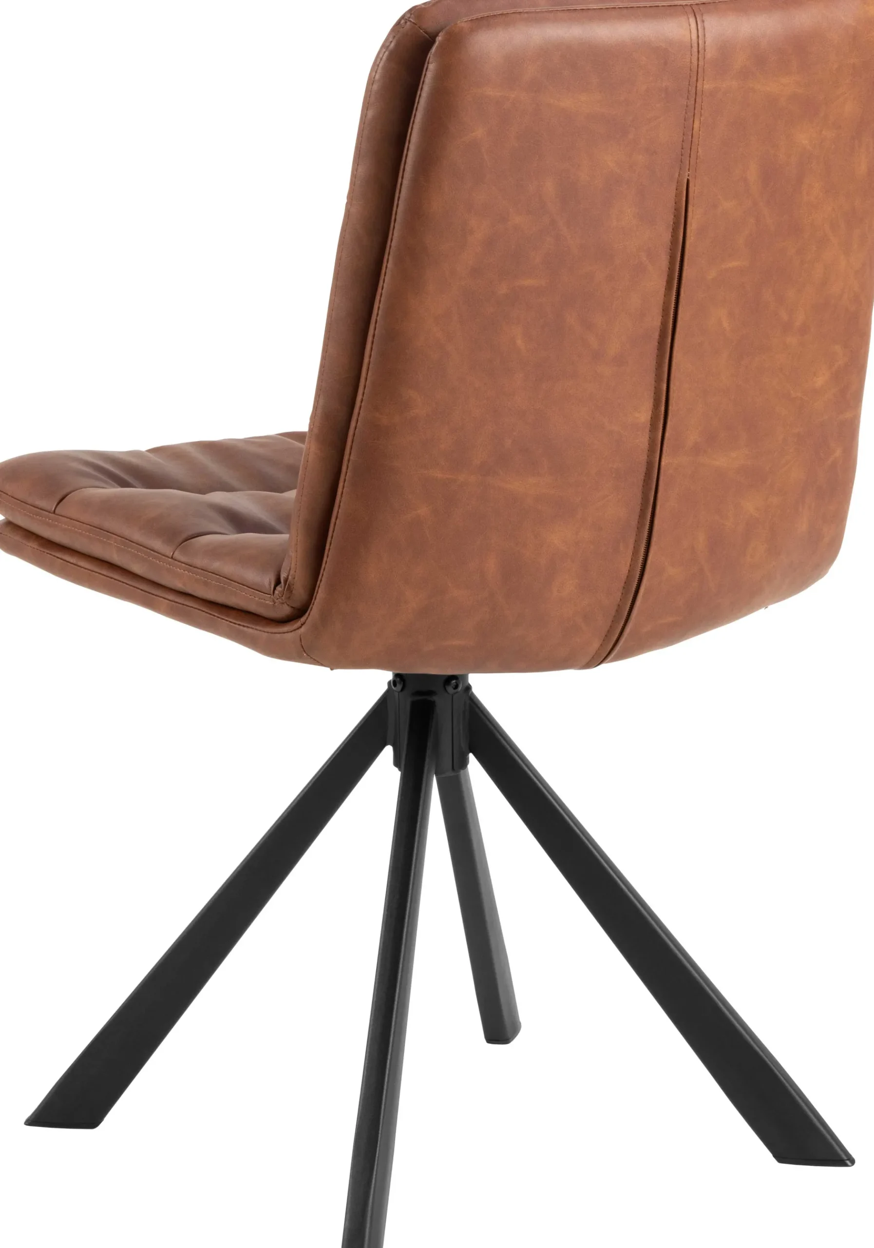 Esszimmerstuhl Dean - 47x57x85cm - Kunstleder - cognac