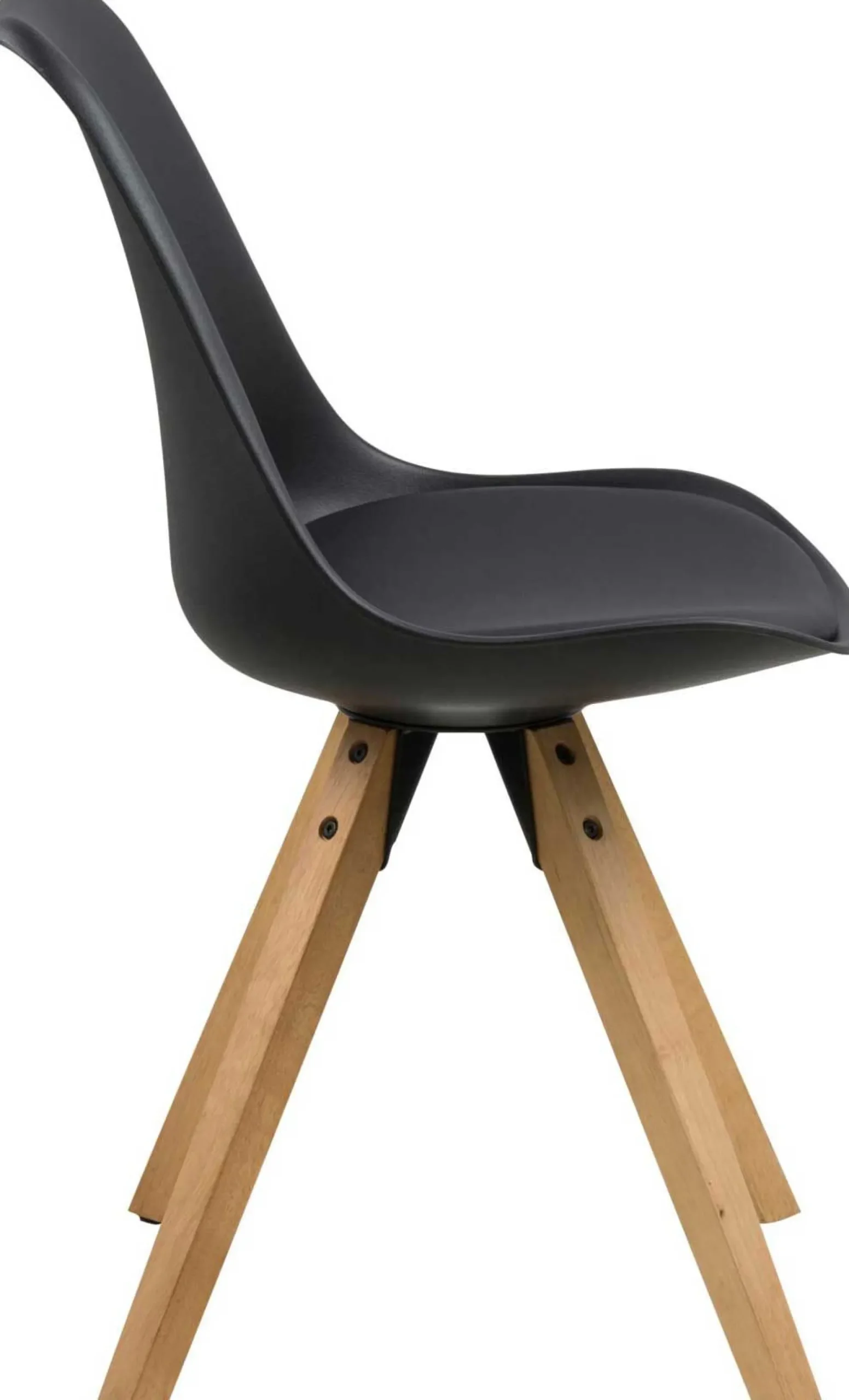 Esszimmerstuhl Dima - in Lederoptik - schwarz/ braun