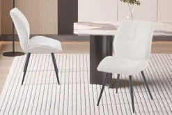 Esszimmerstuhl Faye - 49x65x89cm - ecru