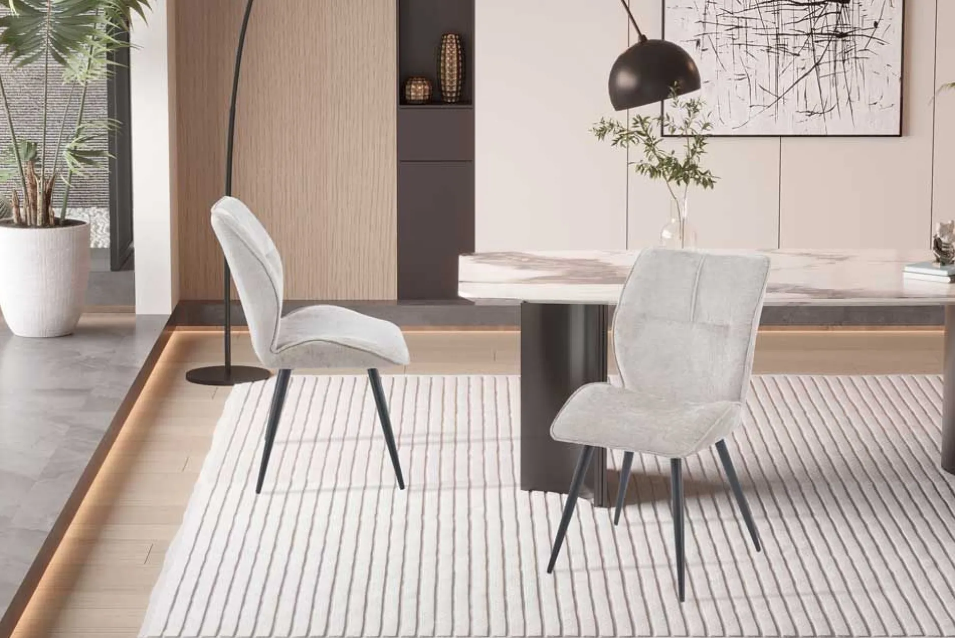 Esszimmerstuhl Faye - 49x65x89cm - sand