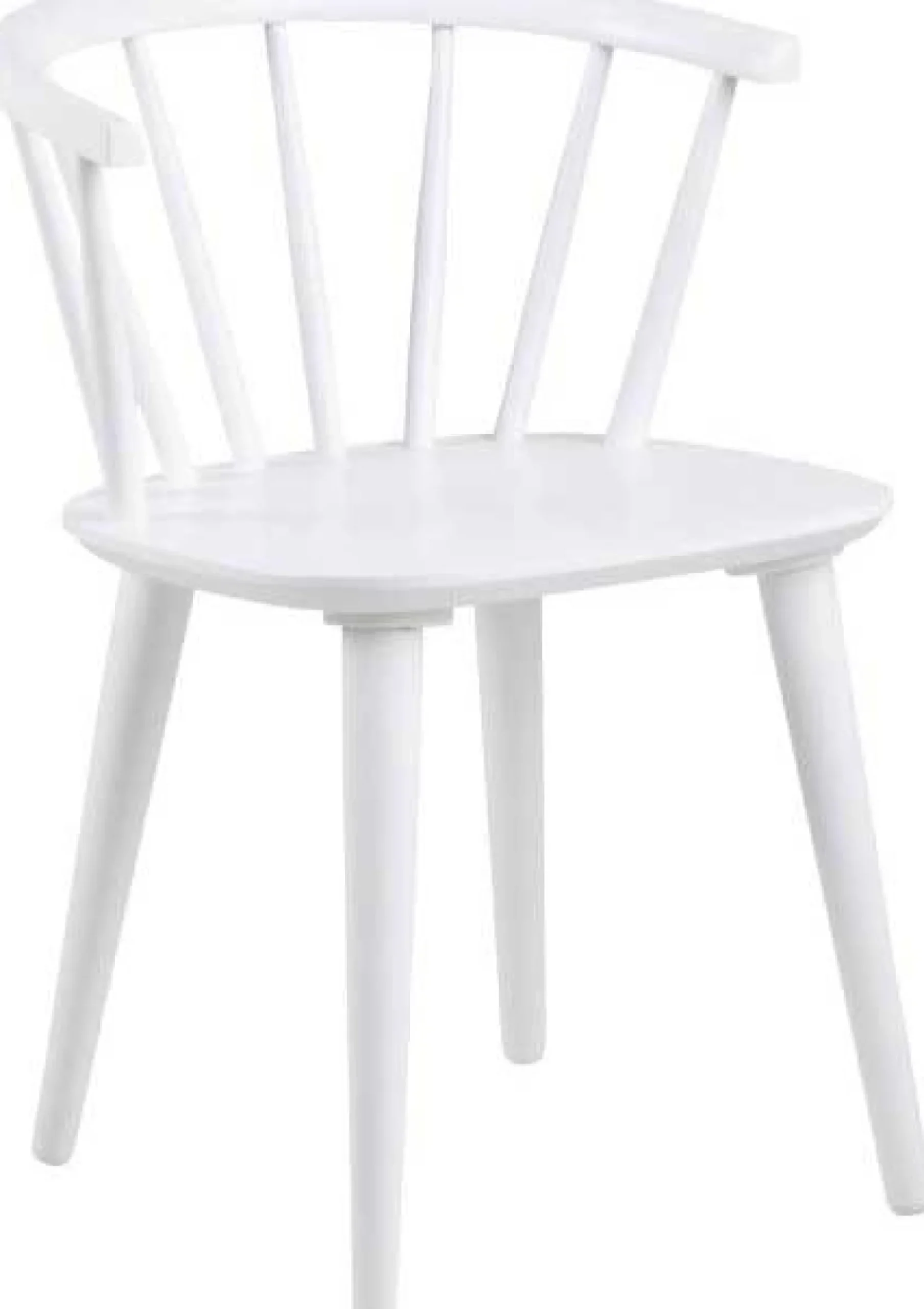 Esszimmerstuhl Ida - 51x51x75cm - Gummiholz - weiß