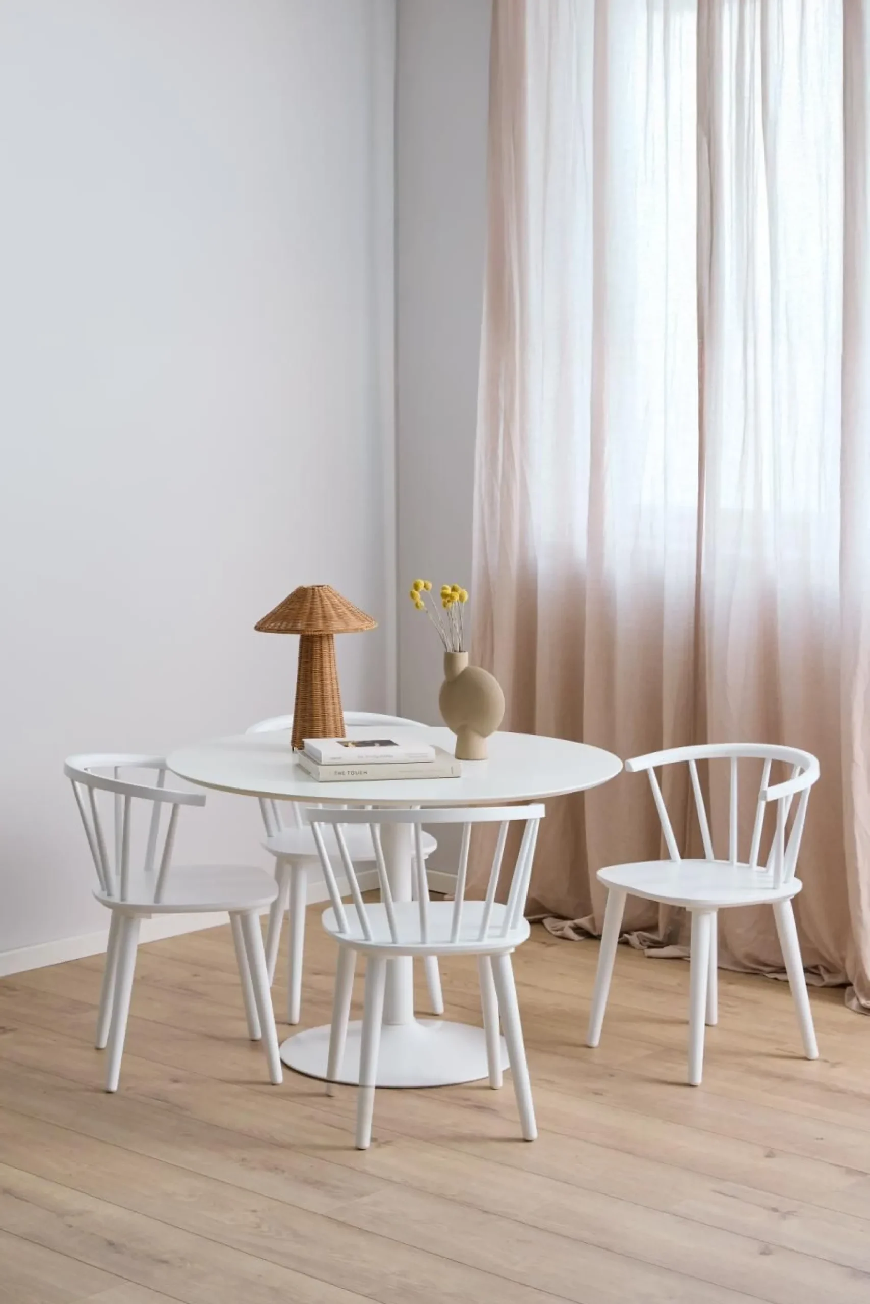 Esszimmerstuhl Ida - 51x51x75cm - Gummiholz - weiß