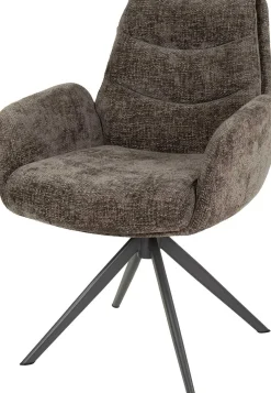 Esszimmerstuhl Lungo - 66x67x90cm - drehbar - taupe