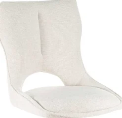 Esszimmerstuhl Morris - 48x59.5x90cm - drehbar - beige Stoff