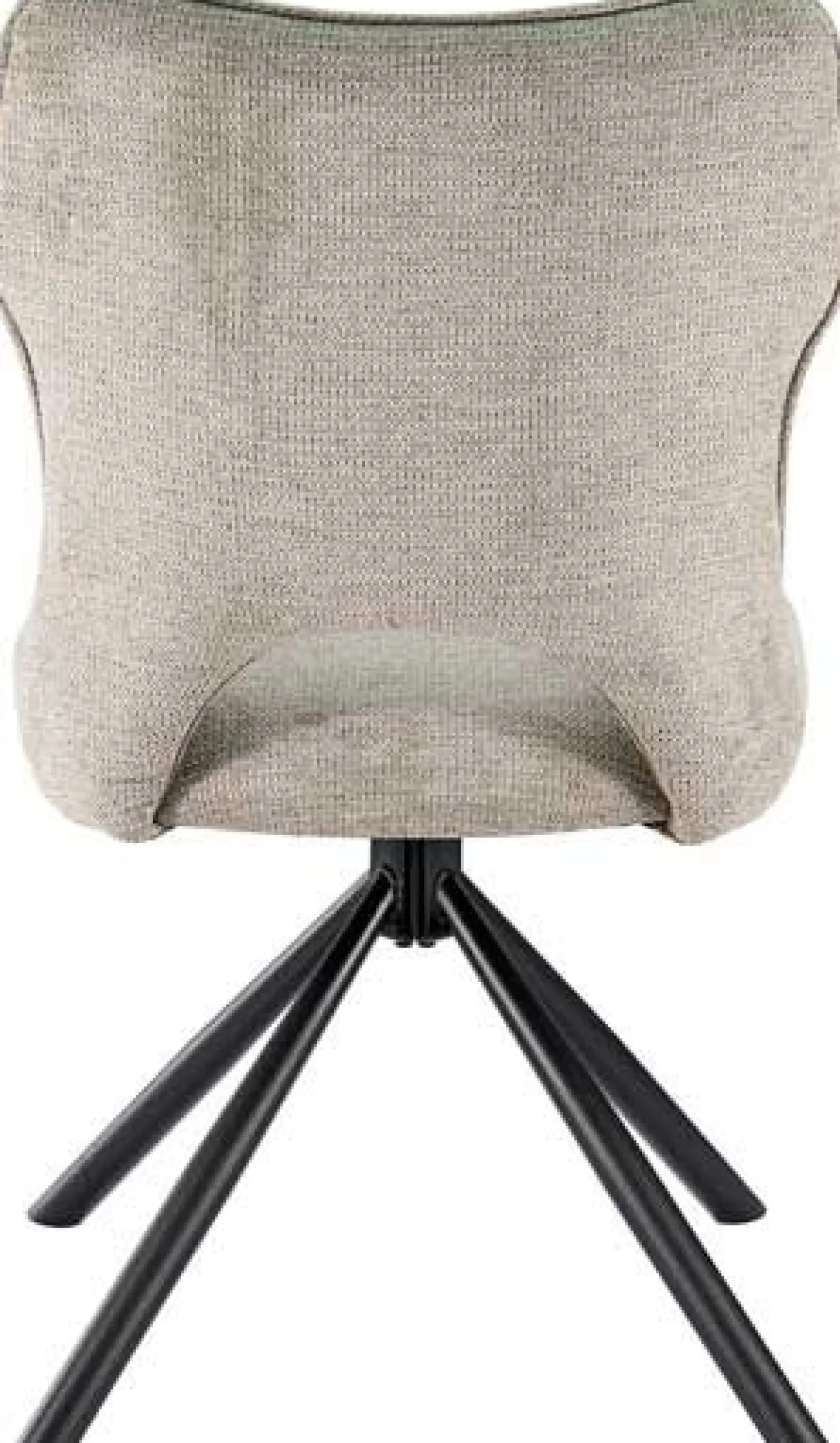 Esszimmerstuhl Morris - 48x59.5x90cm - drehbar - hellgrauer Stoff