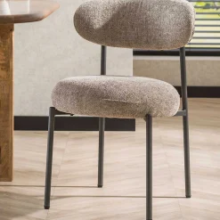 Esszimmerstuhl Rondo - 52x57x81cm - beige Stoff