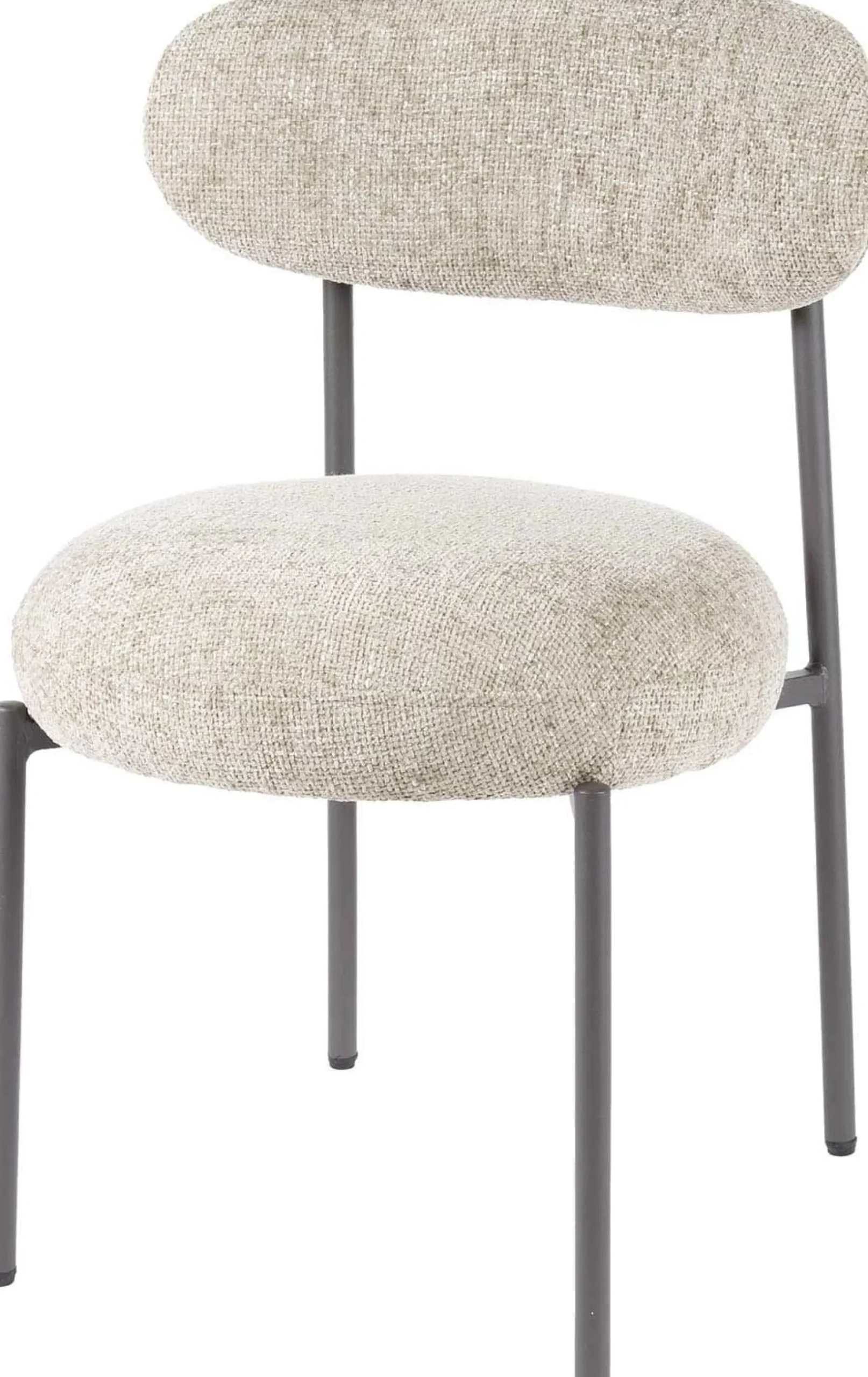 Esszimmerstuhl Rondo - 52x57x81cm - beige Stoff