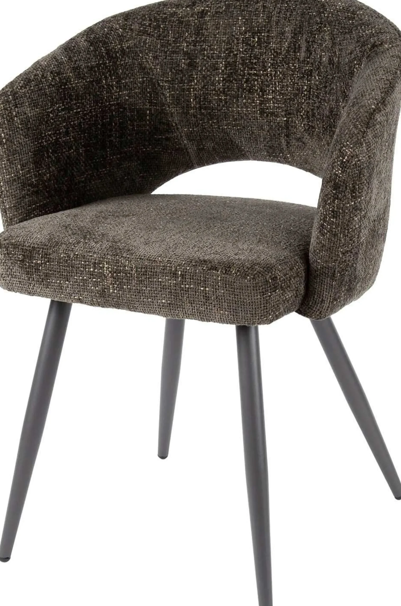 Esszimmerstuhl Saloon - 58x56x81cm - brauner Stoff