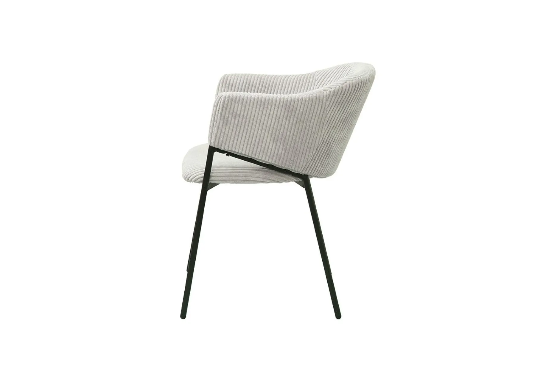 Esszimmerstuhl Seagall | 54 x 62 x 78 cm | Corduroy Hellgrau Design