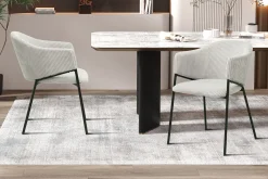 Esszimmerstuhl Seagall | 54 x 62 x 78 cm | Corduroy Hellgrau Design