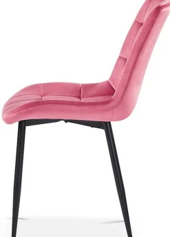 Esszimmerstuhl Tanja rosa Samt